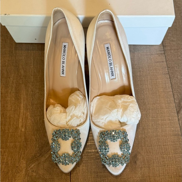 Sold Manolo Blahnik Hangisi Pump 38 - Picture 1 of 10